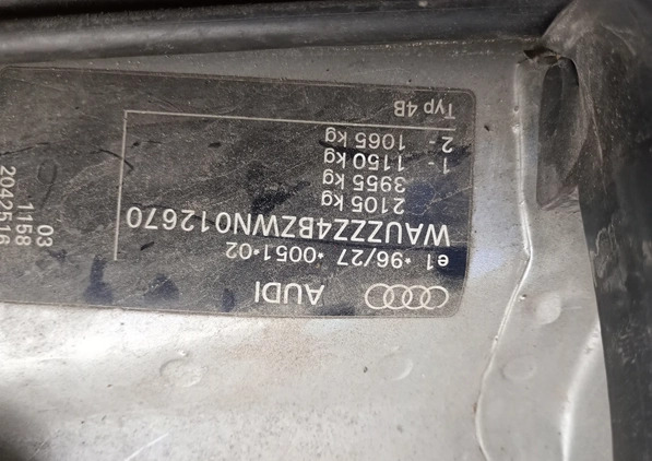 Audi A6 cena 2500 przebieg: 343678, rok produkcji 1997 z Pisz małe 254